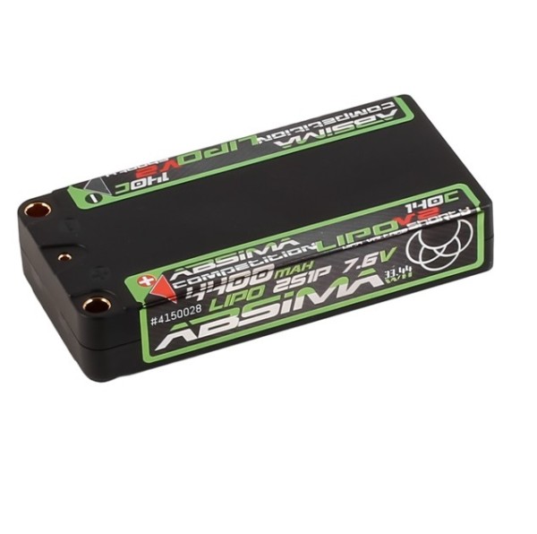 7,6V 4400mAh 140C (h18,5mm) Comp. Shorty, Absima